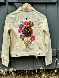 Light yellow denim jacket BLOOMING